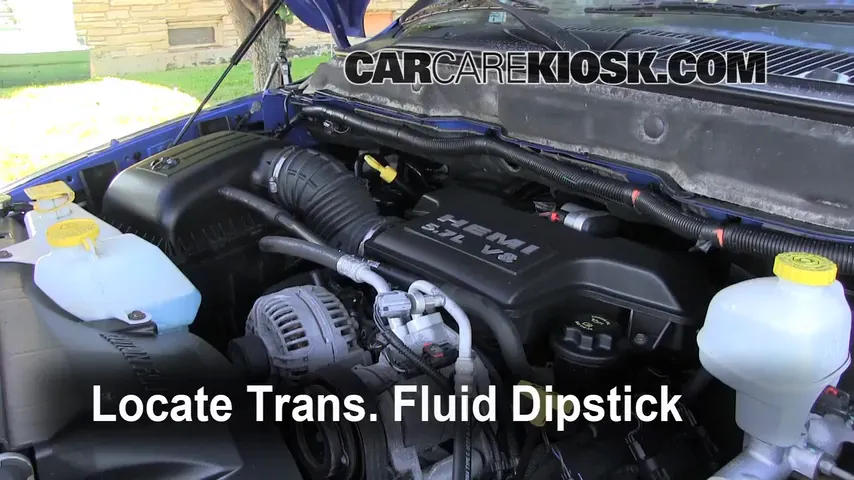 2007 Dodge Ram 1500 Laramie 5.7L V8 Extended Crew Cab Pickup Transmission Fluid Add Fluid